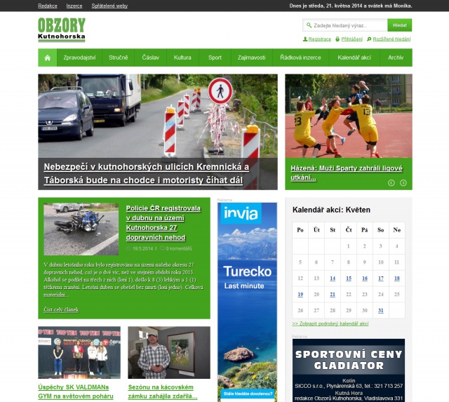 On-line magazín Obzory Kutnohorska